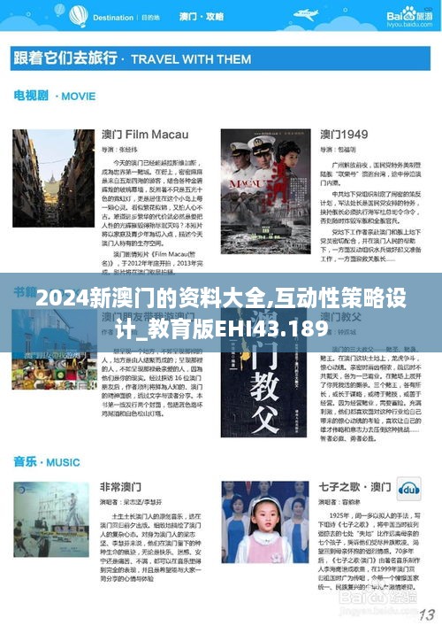 2024新澳门的资料大全,互动性策略设计_教育版EHI43.189