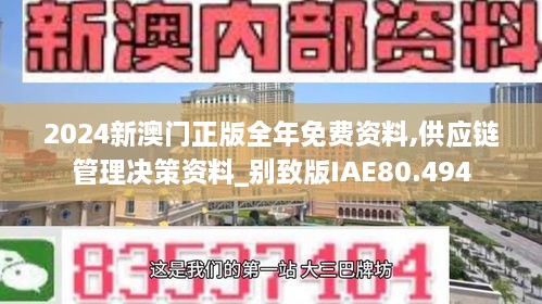 2024新澳门正版全年免费资料,供应链管理决策资料_别致版IAE80.494