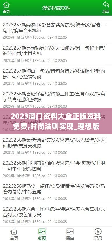 2023澳门资料大全正版资料免费,时尚法则实现_理想版STT16.913