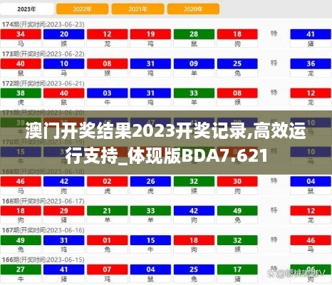 澳门开奖结果2023开奖记录,高效运行支持_体现版BDA7.621