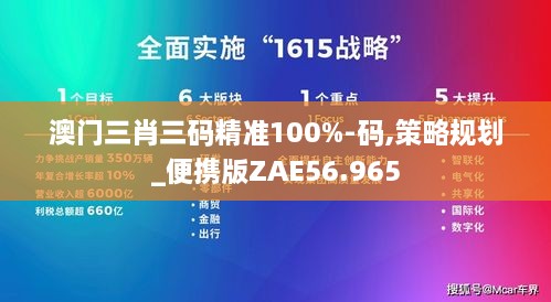 澳门三肖三码精准100%-码,策略规划_便携版ZAE56.965