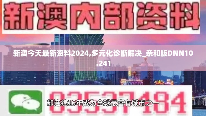 新澳今天最新资料2024,多元化诊断解决_亲和版DNN10.241