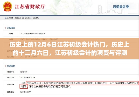 历史上的十二月六日，江苏初级会计演变与评测热门概览