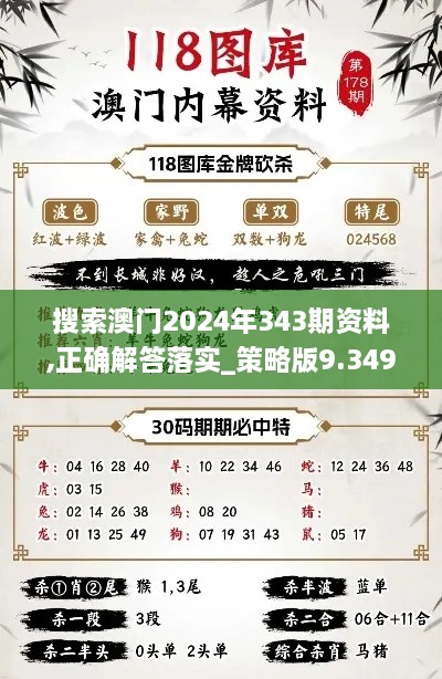 搜索澳门2024年343期资料,正确解答落实_策略版9.349