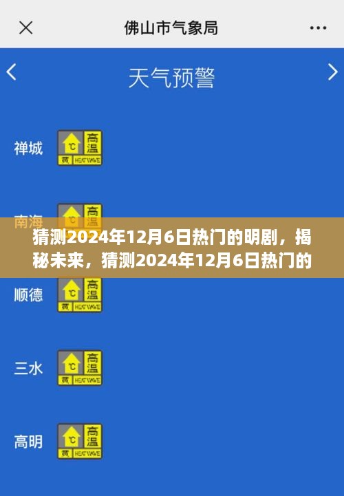 揭秘未来热门明剧，预测2024年12月6日热门明剧大赏揭晓时刻