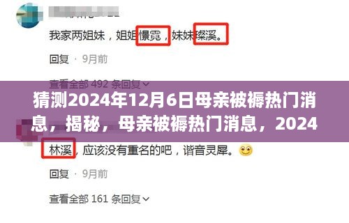 揭秘母亲被褥热门消息，预测分析2024年12月6日趋势揭秘