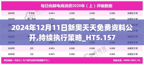 2024年12月11日新奥天天免费资料公开,持续执行策略_HT5.157