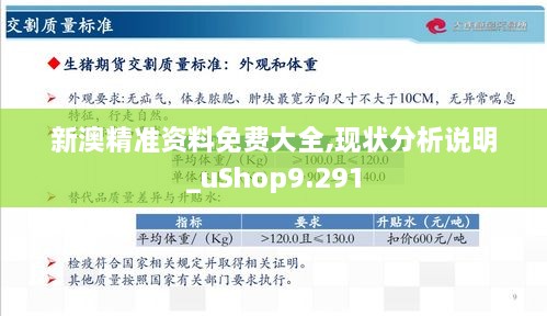 新澳精准资料免费大全,现状分析说明_uShop9.291