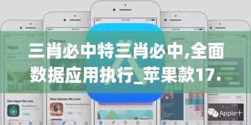 三肖必中特三肖必中,全面数据应用执行_苹果款17.903