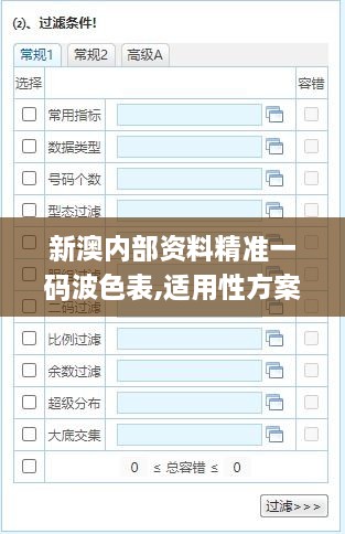 新澳内部资料精准一码波色表,适用性方案解析_yShop6.911