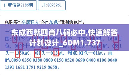 东成西就四肖八码必中,快速解答计划设计_6DM1.737