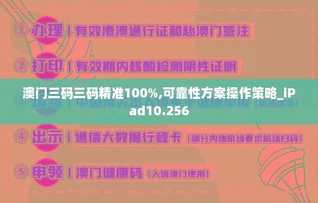 澳门三码三码精准100%,可靠性方案操作策略_iPad10.256