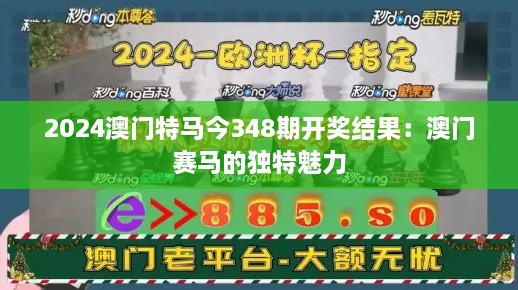 2024澳门特马今348期开奖结果：澳门赛马的独特魅力