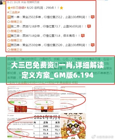 大三巴免费资枓一肖,详细解读定义方案_GM版6.194