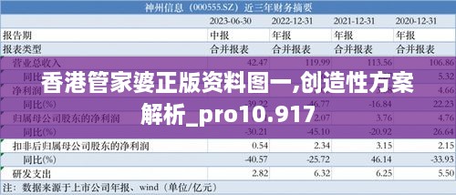 香港管家婆正版资料图一,创造性方案解析_pro10.917