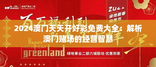 2024澳门天天开好彩免费大全：解析澳门赌场的经营智慧