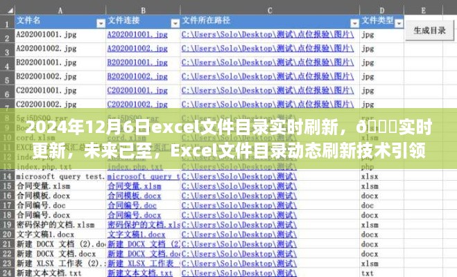 Excel文件目录动态刷新技术引领新革命，实时更新，未来已至