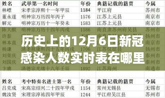 探秘数据背后的故事，12月6日新冠感染人数实时表与背后的日常观察