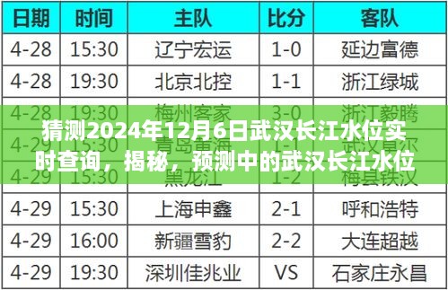 揭秘武汉长江水位预测系统，探索未来趋势，预测长江水位实时查询结果（2024年12月6日）