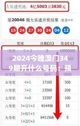 2024今晚澳门349期开什么号码：预测与机遇