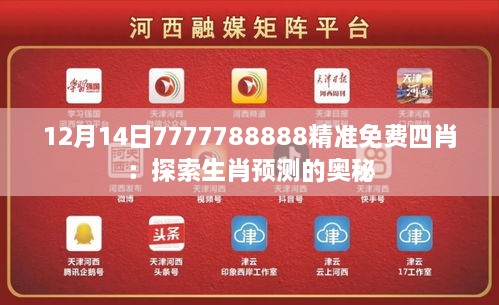 12月14日7777788888精准免费四肖：探索生肖预测的奥秘