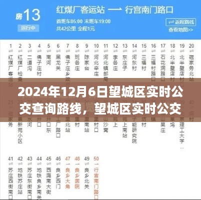 初学者也能轻松掌握的望城区实时公交查询路线指南（2024年最新更新）