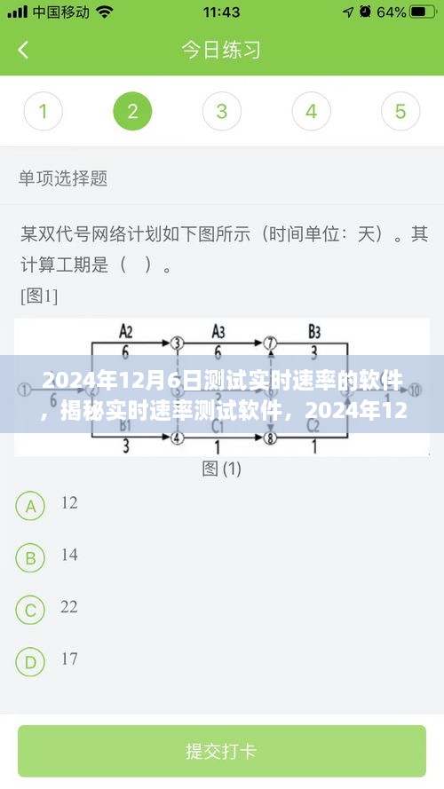 实时速率测试软件揭秘，探索之旅于2024年12月6日启程