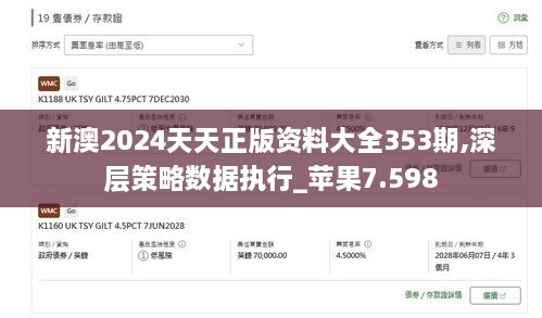 新澳2024天天正版资料大全353期,深层策略数据执行_苹果7.598