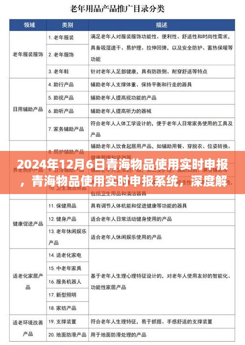 青海物品使用实时申报系统深度解析与用户体验报告（2024年最新版）