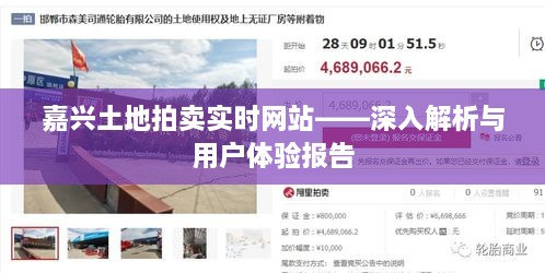 嘉兴土地拍卖实时网站深度解析与用户体验报告