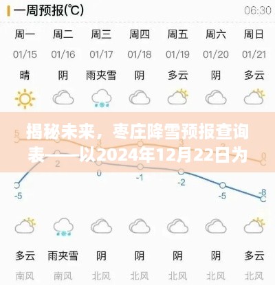 揭秘未来，枣庄降雪预报查询表——以新年元旦为例（附详细查询表）