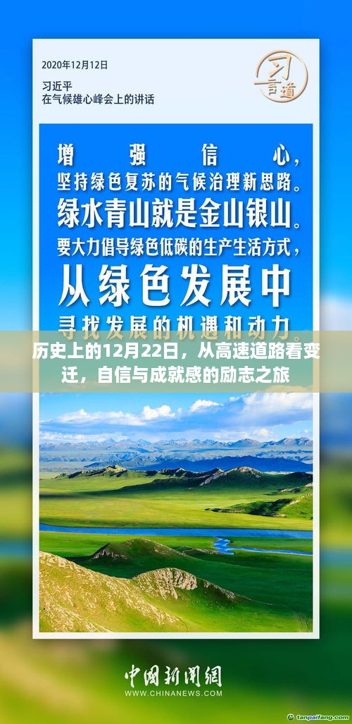 历史上的重要时刻，从高速道路看变迁，展现自信与成就感的励志之旅