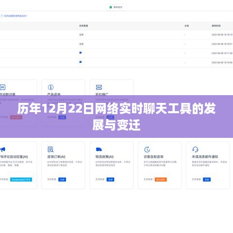 历年12月22日网络实时聊天工具的发展与变迁概览