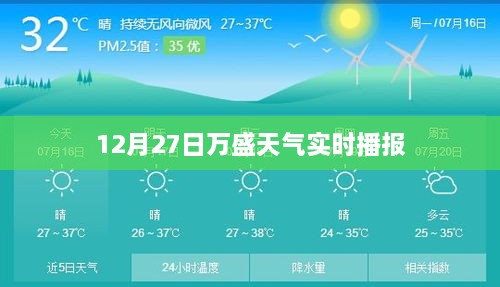 12月27日万盛实时天气预报播报