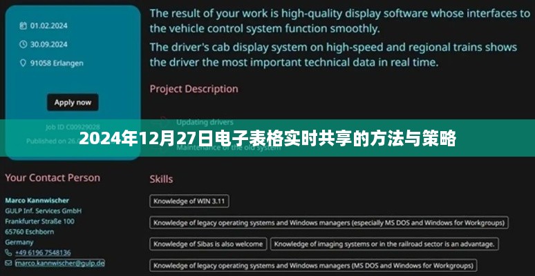 电子表格实时共享方法与策略（2024年最新分享）