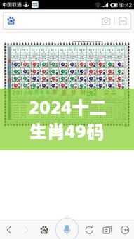 2024十二生肖49码表：揭秘传统生肖文化的数字密码