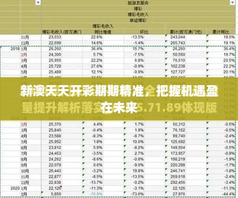 新澳天天开彩期期精准，把握机遇盈在未来