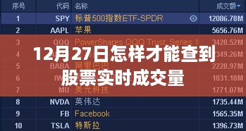 如何查询股票实时成交量？最新攻略分享