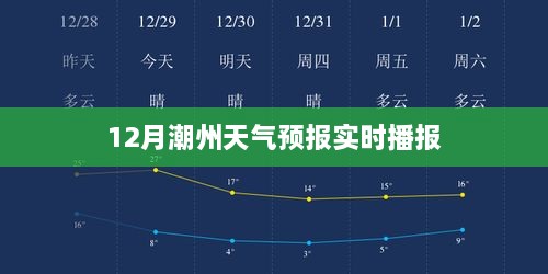 潮州天气预报实时更新，12月天气预测