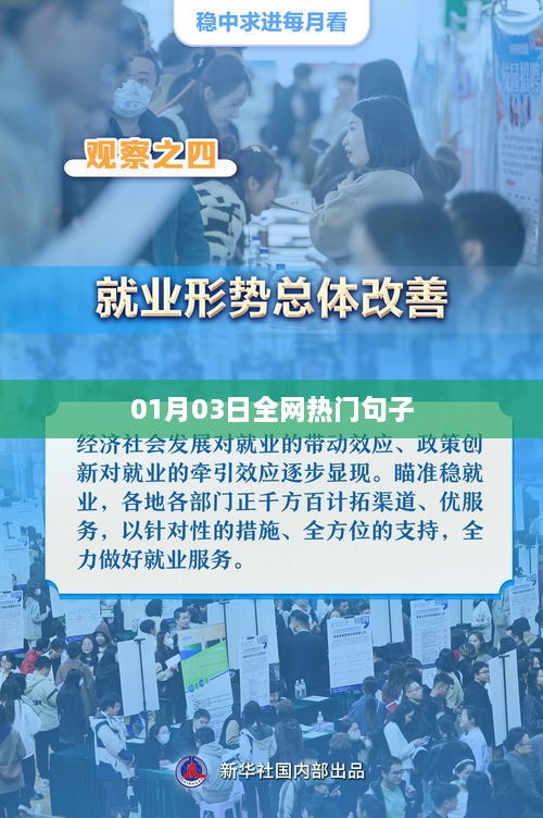 全网热门句子精选，01月03日最新流行语句汇总