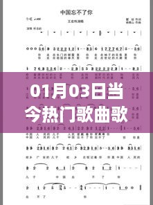 热门歌曲大搜罗，最新流行歌曲榜单（01月03日）