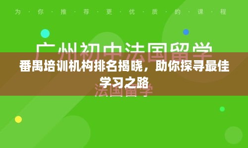 番禺培训机构排名揭晓，助你探寻最佳学习之路