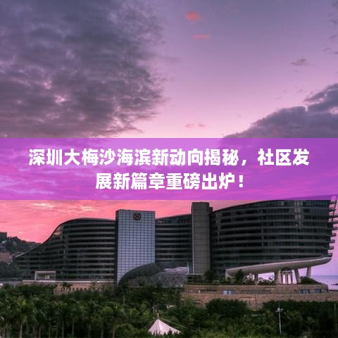 深圳大梅沙海滨新动向揭秘，社区发展新篇章重磅出炉！