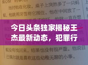 今日头条独家揭秘王杰最新动态，犯罪行为背后的故事曝光