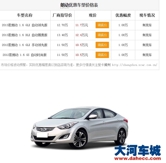 郑州朗动最新报价,郑州朗动