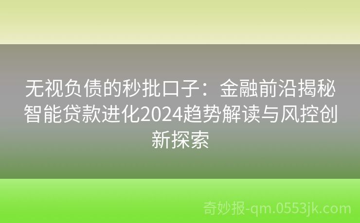 最新借款口子与金融风向，2024年11月13日的深度探讨