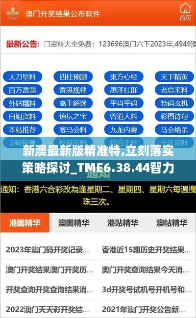 新澳最新版精准特,立刻落实策略探讨_TME6.38.44智力版