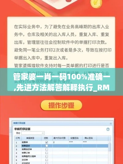 管家婆一肖一码100%准确一,先进方法解答解释执行_RMU8.29.87专门版