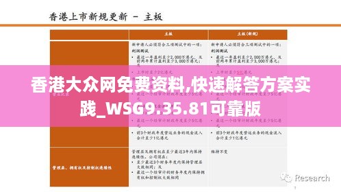 香港大众网免费资料,快速解答方案实践_WSG9.35.81可靠版