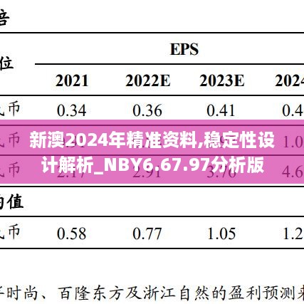 新澳2024年精准资料,稳定性设计解析_NBY6.67.97分析版